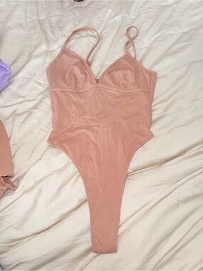 House of CB Dusty Rose Stretch Bodysuit